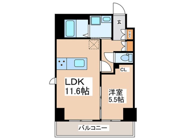 イマーレ富久町の物件間取画像